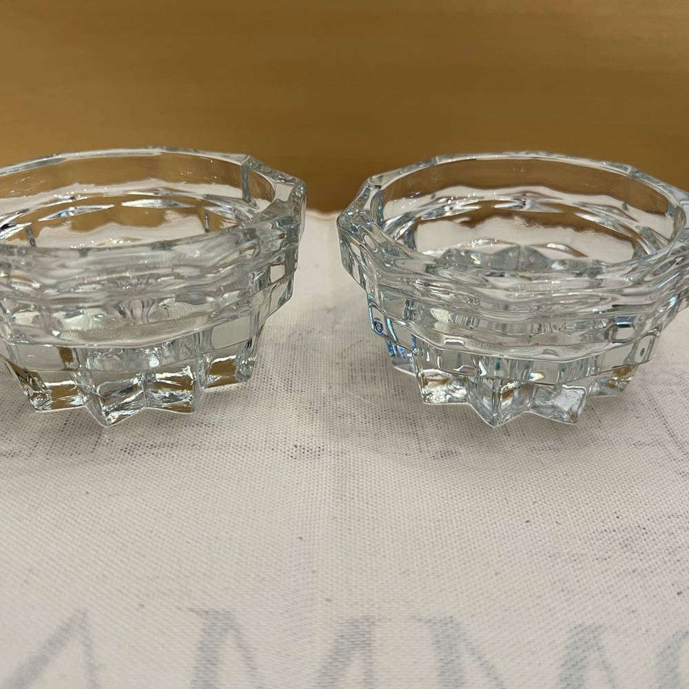 Fostoria Whitehall candleholders (one pair)